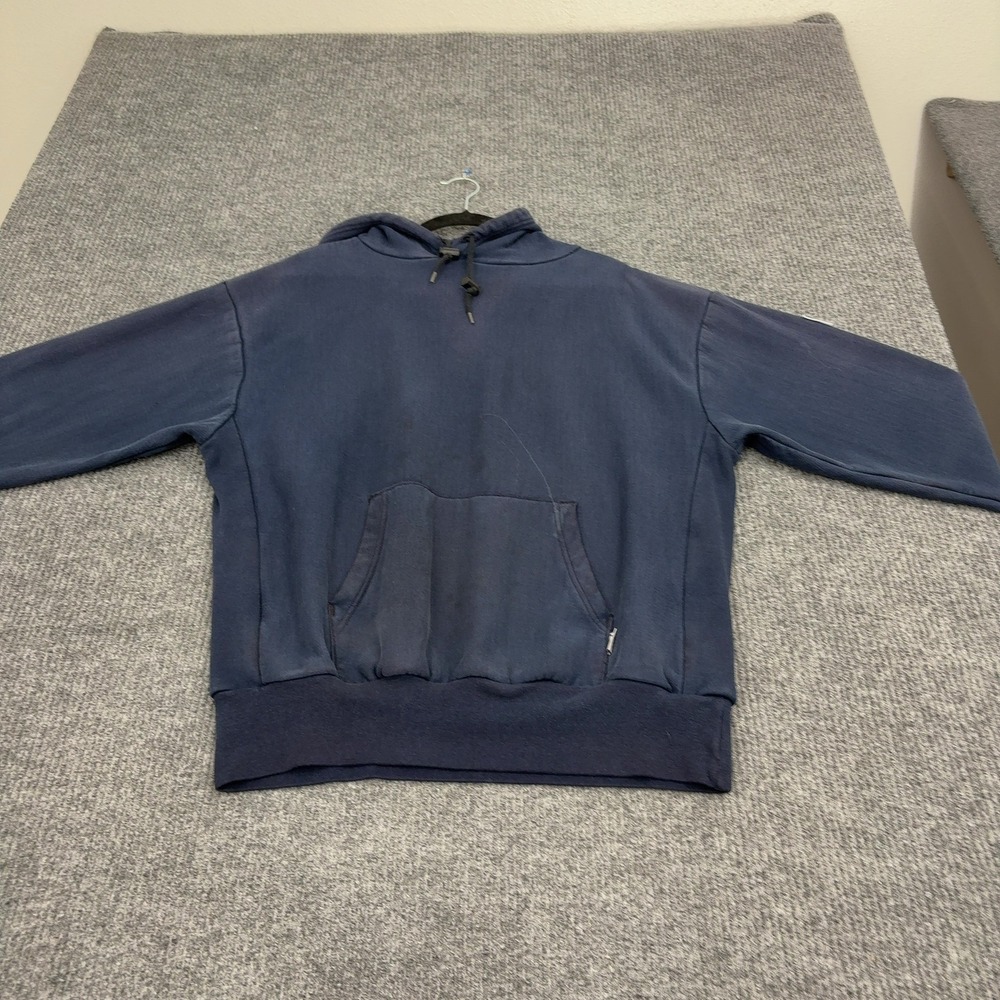 Tyndale Hoodie Mens L Blue Modacrylic Cotton Flame Resistant FR Workwear Utility